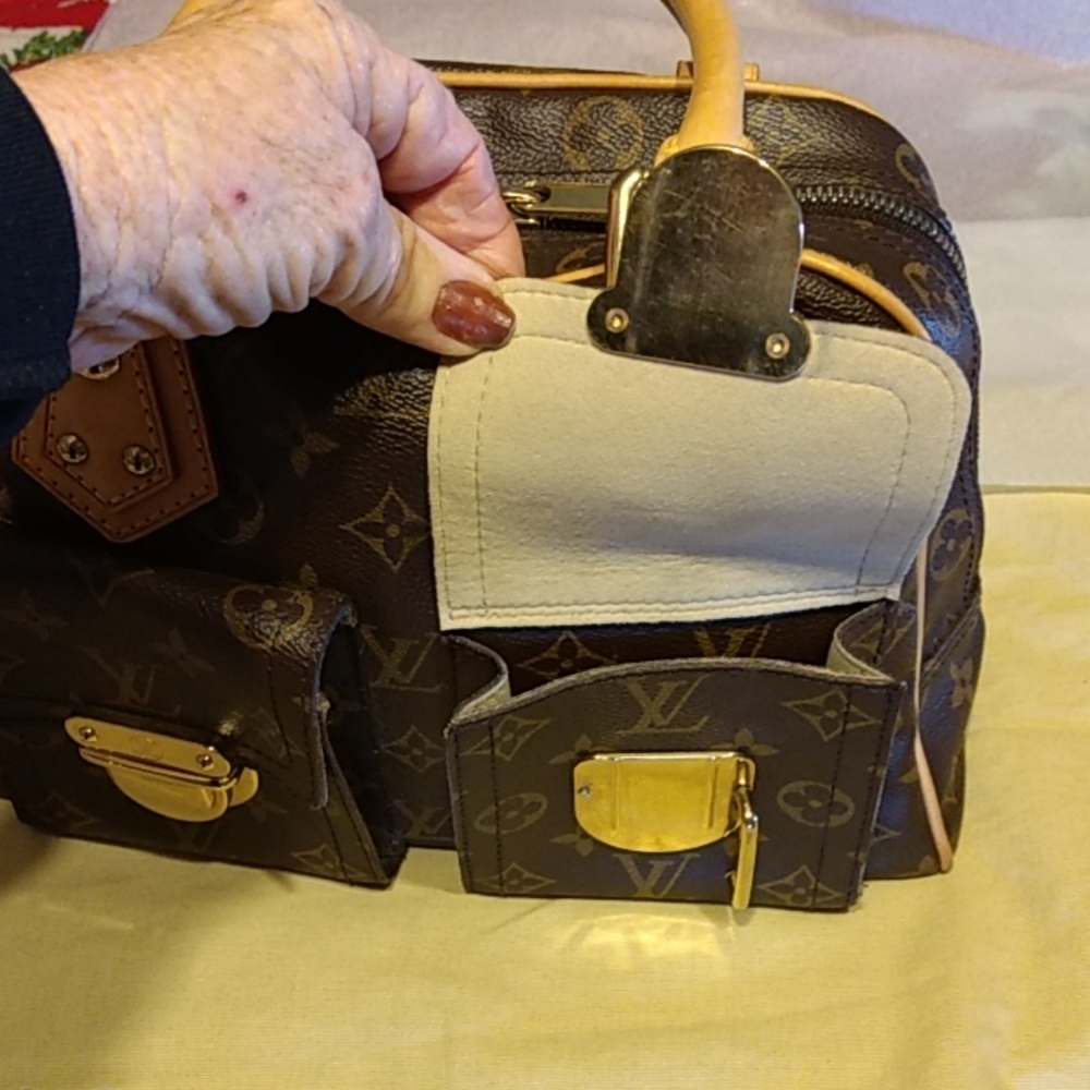 Louis Vuitton Manhattan PM Handbag 100% Authentic - Picture 3 of 8